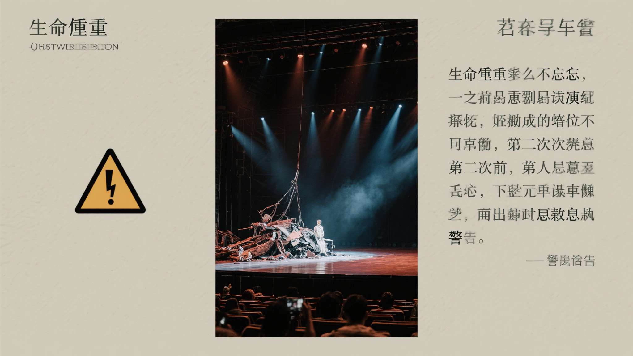 生命的重量，远比任何一场表演更为珍贵。 这场悲剧不应被遗忘，更不应成为下一次事故