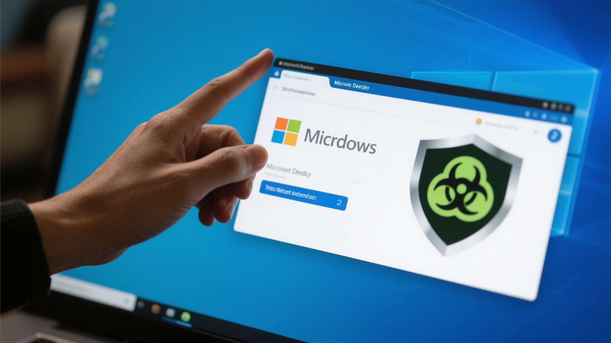 第二步：开启并更新防病毒软件
无论是Windows自带的Microsoft D